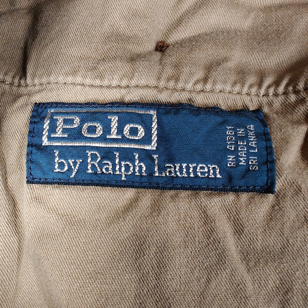 Vintage Polo Ralph Lauren Corduroy Pants Mens 34 Brown Wide Wale Trousers